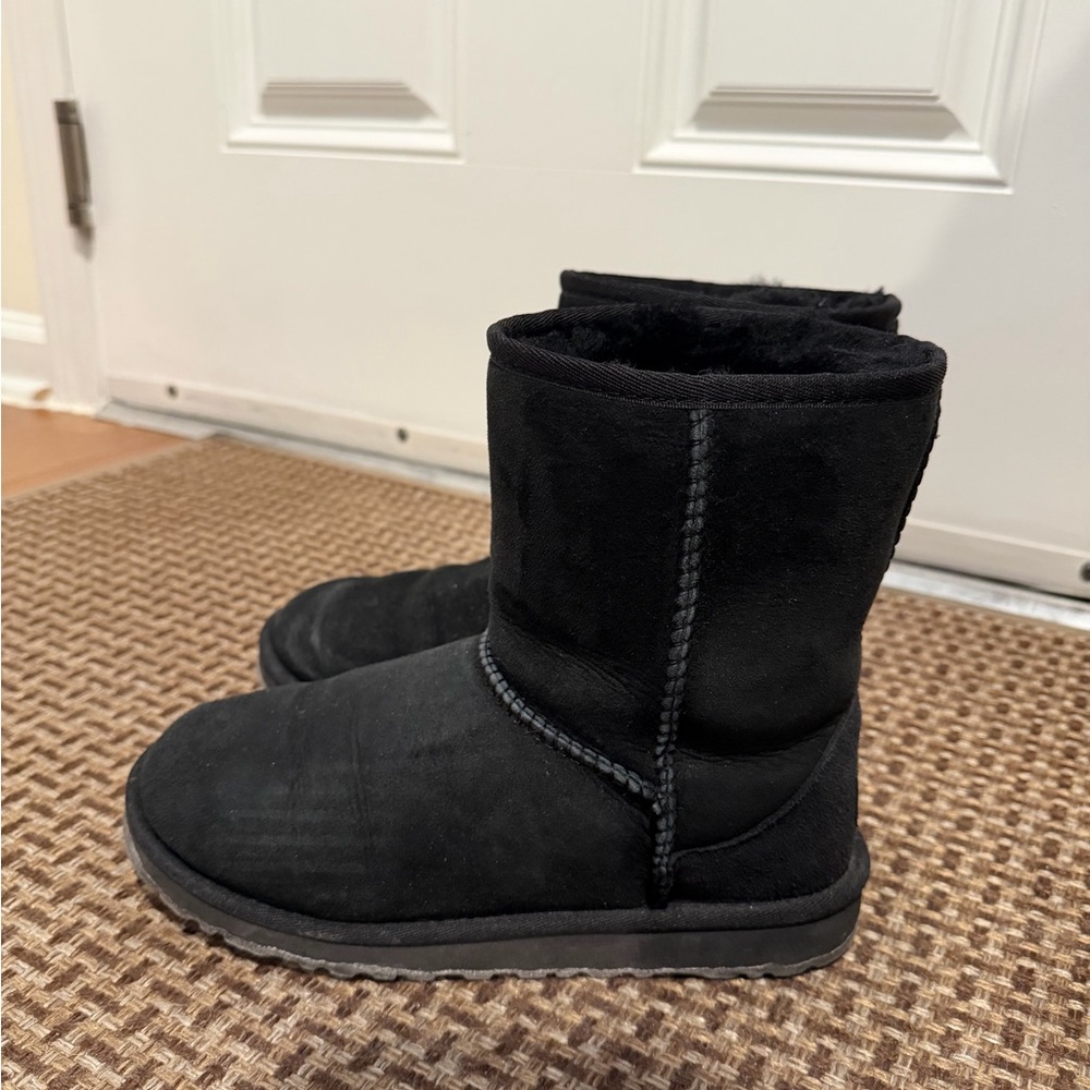 UGG Black Suede Boots (kids size 5- fits woman size 7)